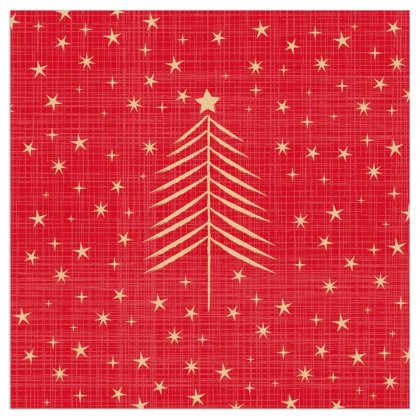 Servetėlės Christmas Tree Red