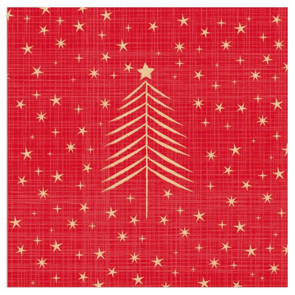 Servetėlės Christmas Tree Red