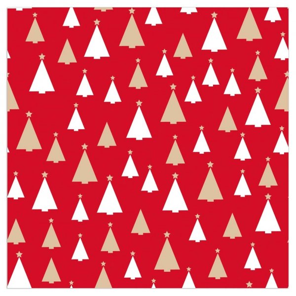 Servetėlės Christmas Tiny Trees Red