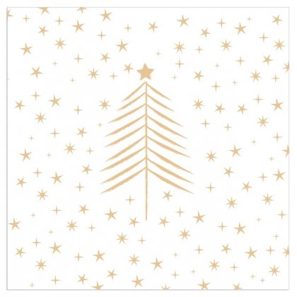 Servetėlės Christmas Tree White 