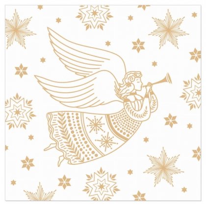 Servetėlės Christmas Angel White