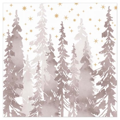 Servetėlės Christmas Forest Taupe