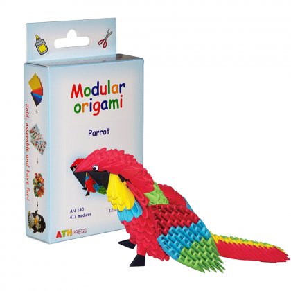 Modulinis origami Parrot