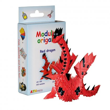 Modulinis origami Red Dragon