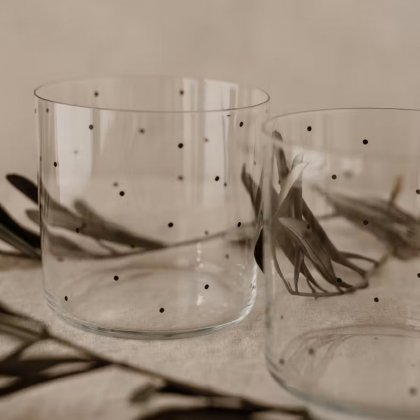 Stiklinių puodelių rinkinys Dots