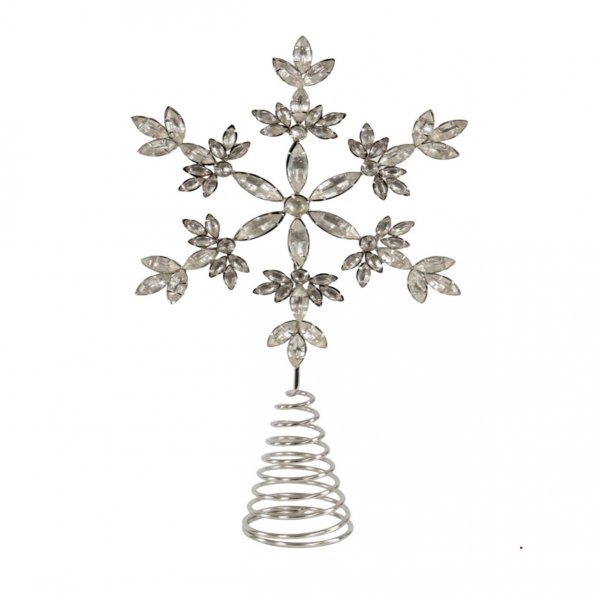 Eglutės viršūnė Snowflake 30 cm 