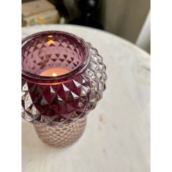 Žvakidė / vaza Silma Rose Taupe