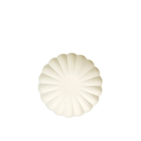 Lėkštės šventei Cream Simply Eco (didelės, 8 vnt.)