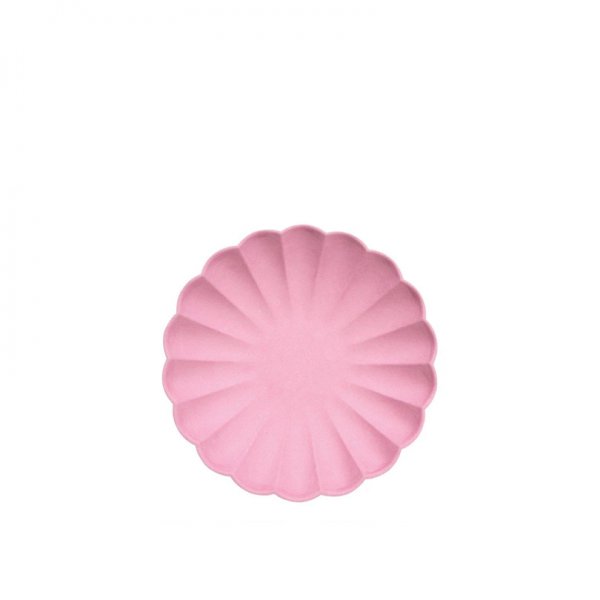 Lėkštės šventei Deep Pink Simply Eco (didelės, 8 vnt.)