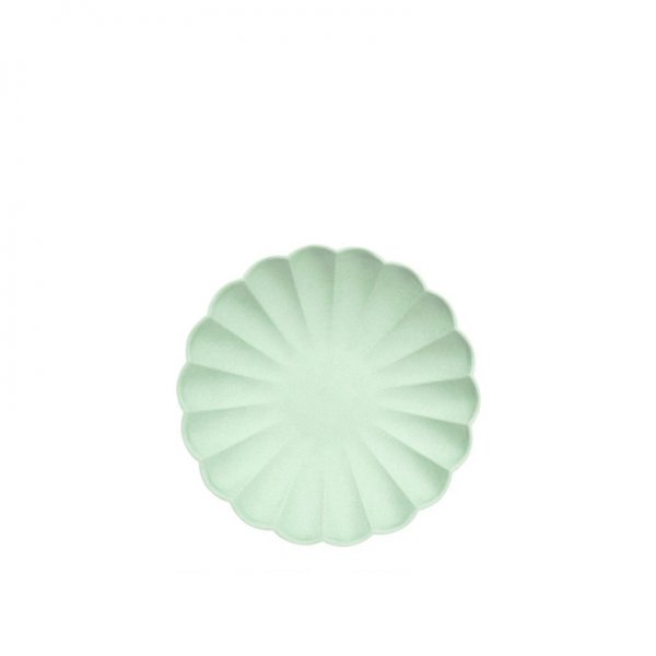 Lėkštės šventei Pale Mint Simply Eco (didelės, 8 vnt.)