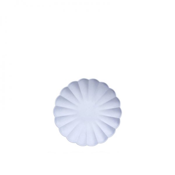 Lėkštės šventei Pale Blue Simply Eco (mažos, 8 vnt.)