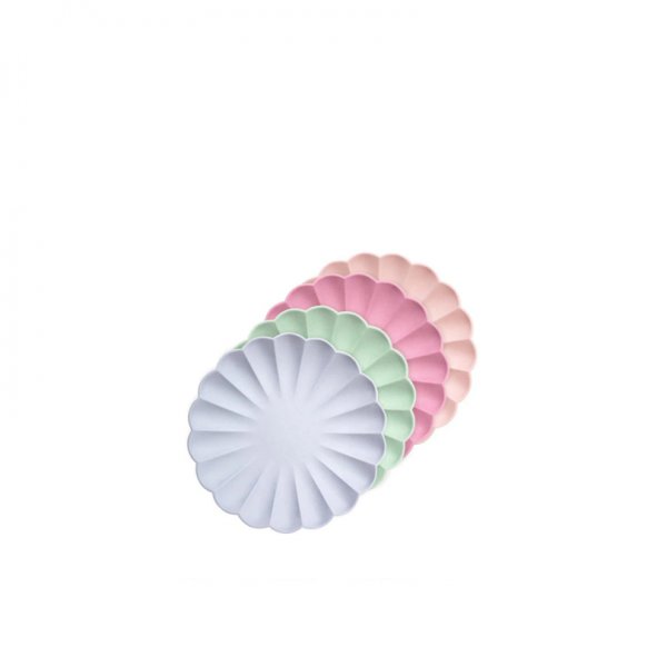 Lėkštės šventei Multicolor Simply Eco (didelės, 8 vnt.)
