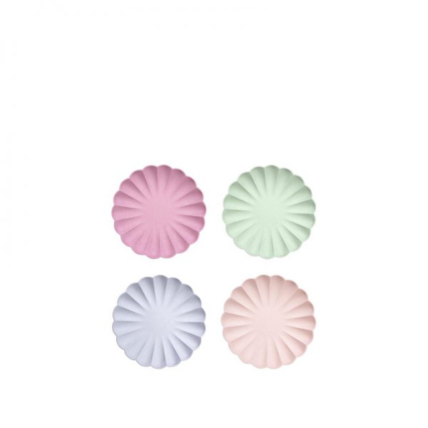 Lėkštės šventei Multicolor Simply Eco (didelės, 8 vnt.)
