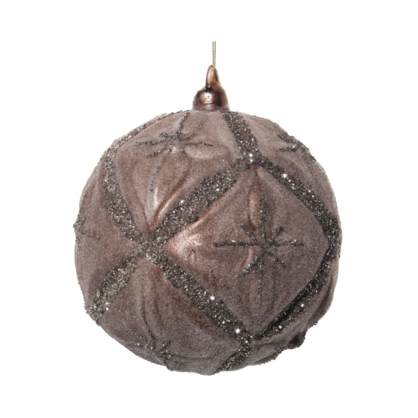 Eglutės žaislas Glass floral ball 15 cm